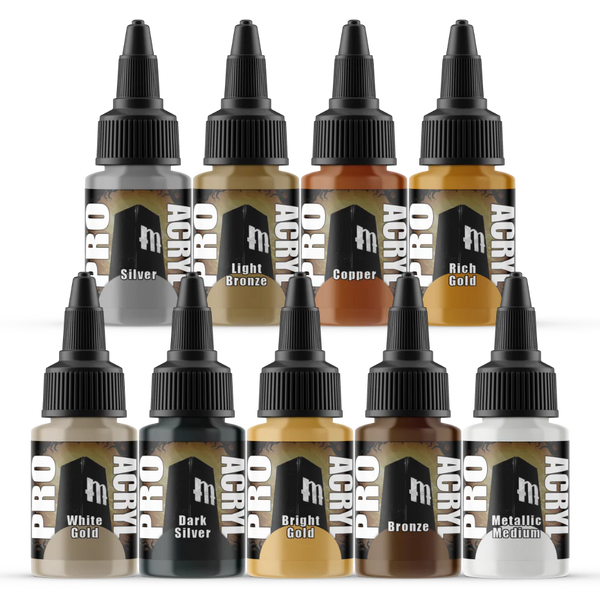 Pro Acryl Metallic Set - 9 colores