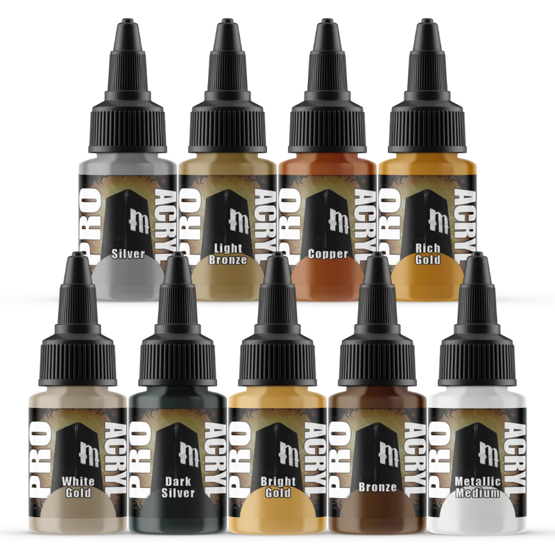 Pro Acryl Metallic Set - 9 colores