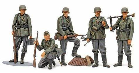 Tamiya 1/35 Kit de modèle d'infanterie allemande de la seconde guerre mondiale