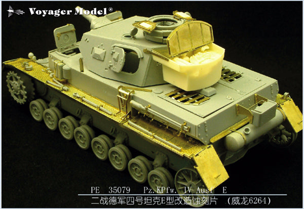 Photodécoupe pour PE350791/35 Pz.KPfw. IV Ausf E (pour DRAGON 6264)