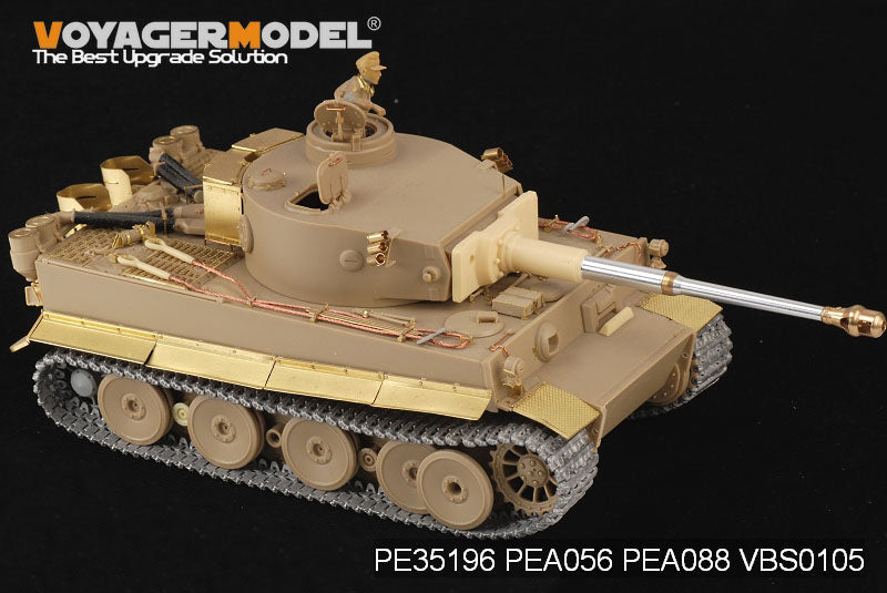 Photodécoupe pour PE351961/35 Tiger I allemand de la Seconde Guerre mondiale, production initiale de la troupe africaine (pour TAMIYA 35227) 