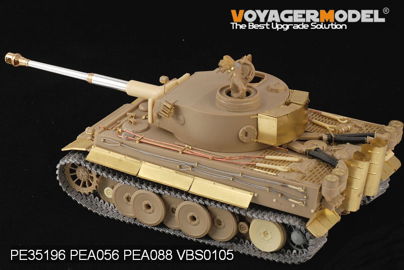 Photodécoupe pour PE351961/35 Tiger I allemand de la Seconde Guerre mondiale, production initiale de la troupe africaine (pour TAMIYA 35227) 