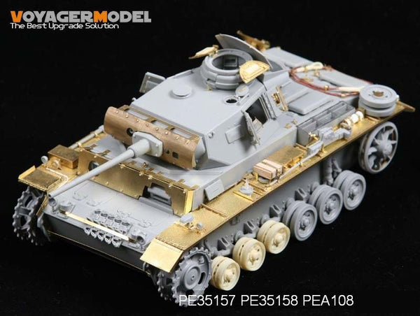 Fotocortado para PE351581/35 WWII Fenders for Panzer III Mid-Late Version (For DRAGON)