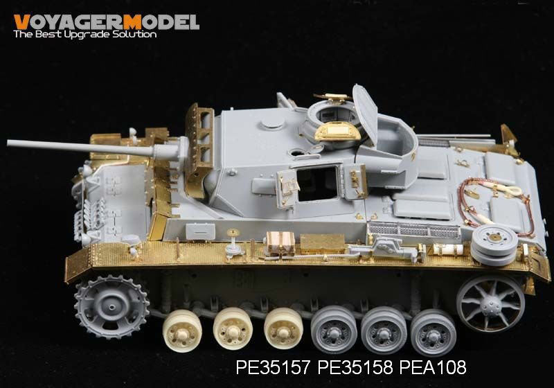 Photocut pour ailes PE351581/35 WWII pour Panzer III version mi-tardive (pour DRAGON) 