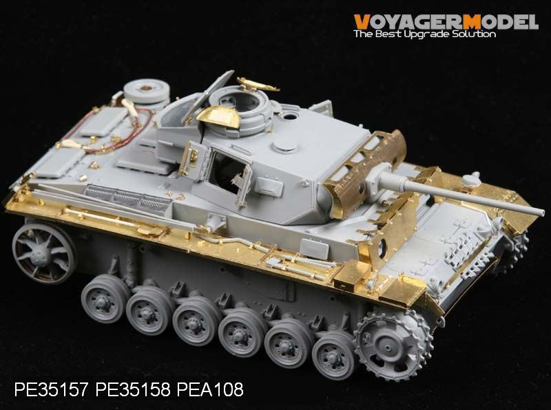 Photocut pour ailes PE351581/35 WWII pour Panzer III version mi-tardive (pour DRAGON) 