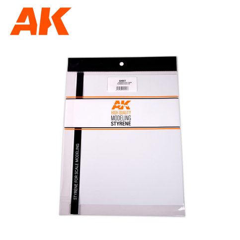 AK6574 0.5MM THICKNESS X 245 X 195MM – STYRENE SHEET – (3 UNITS)