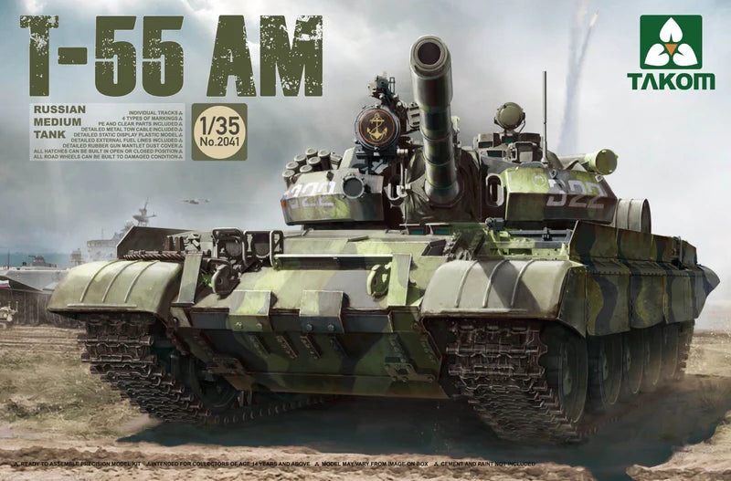 TAK02041 1:35 Takom T-55AM Russian Medium Tank