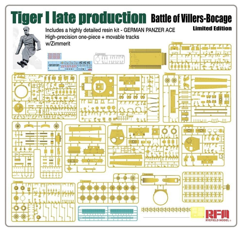 RYE FIELD MODEL TIGER I LATE "BATTLE OF VIILLERS-BOCAGE"