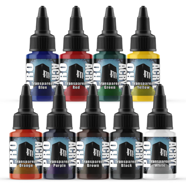 Pro Acryl Expansion Set #2 - Transparents!- 9 colores
