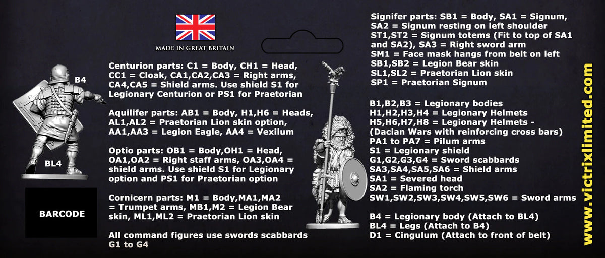 VICTRIX - Early Imperial Roman Legionaries Attacking VXA026
