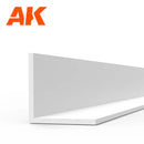 ANGLE 4.0 X 4.0 X 3.50 MM- STYRENE- 3UNITS  AK6562