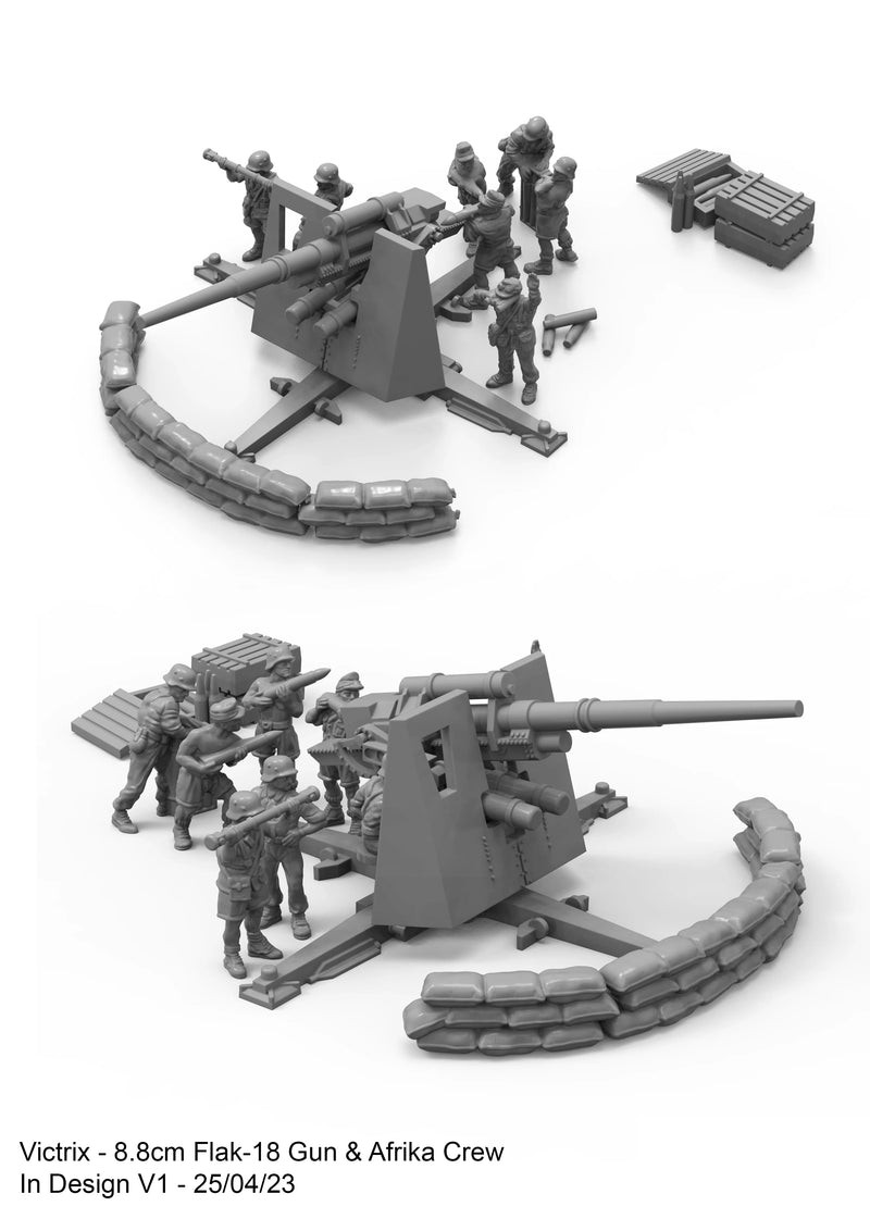 VICTRIX.: German 88m Gun and Sd.Kfz.7