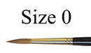 Da Vinci Watercolor series 35 Maestro Kolinsky Sable Brush Round, Long Tapered Round, Short Handle, Size 0