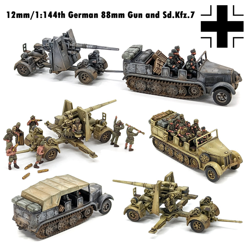 VICTRIX.: German 88m Gun and Sd.Kfz.7