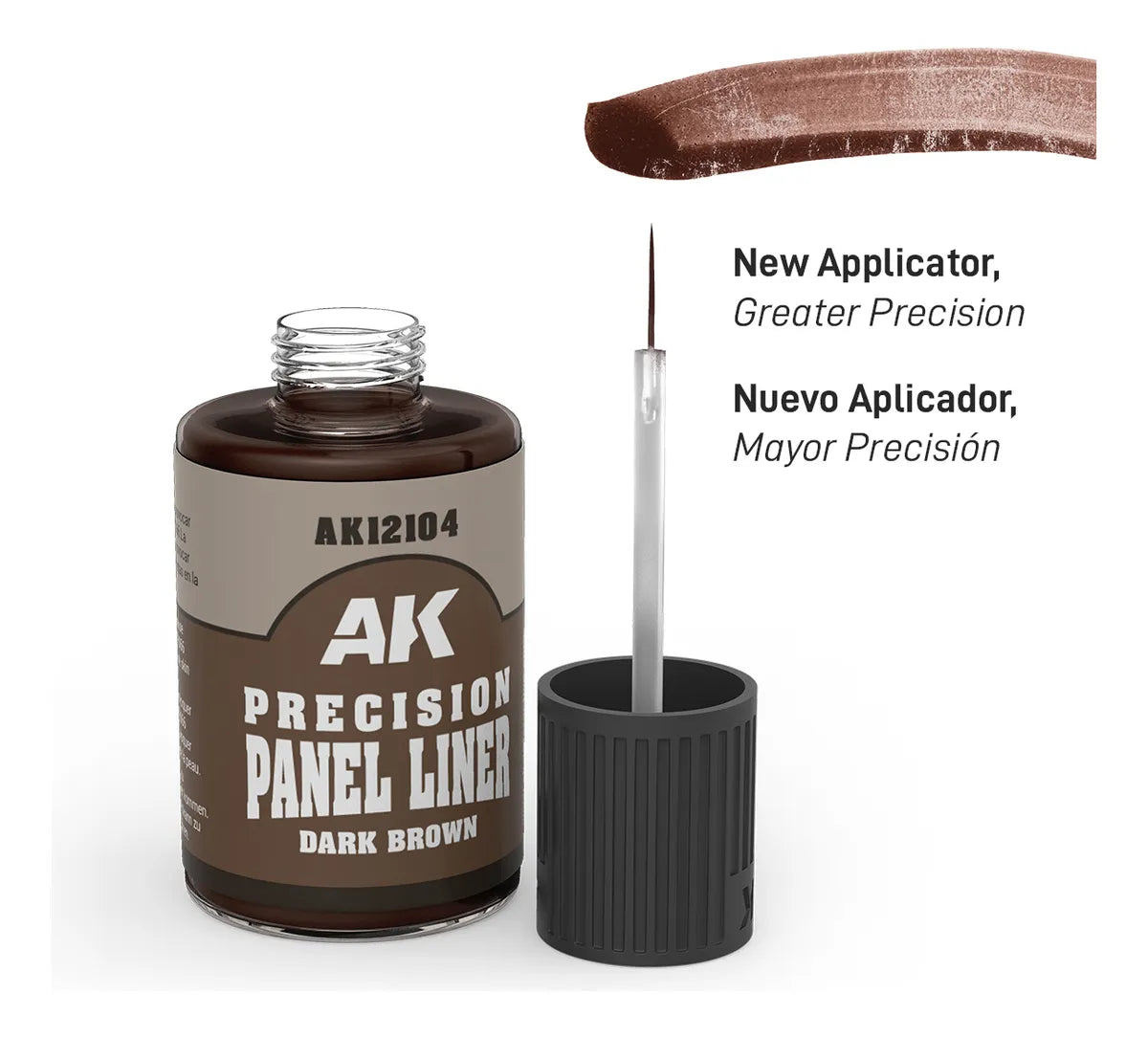 AK12104 Precision Paneliner DARK BROWN (30ml)