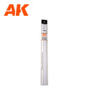 ANGLE 4.0 X 4.0 X 3.50 MM- STYRENE- 3UNITS  AK6562