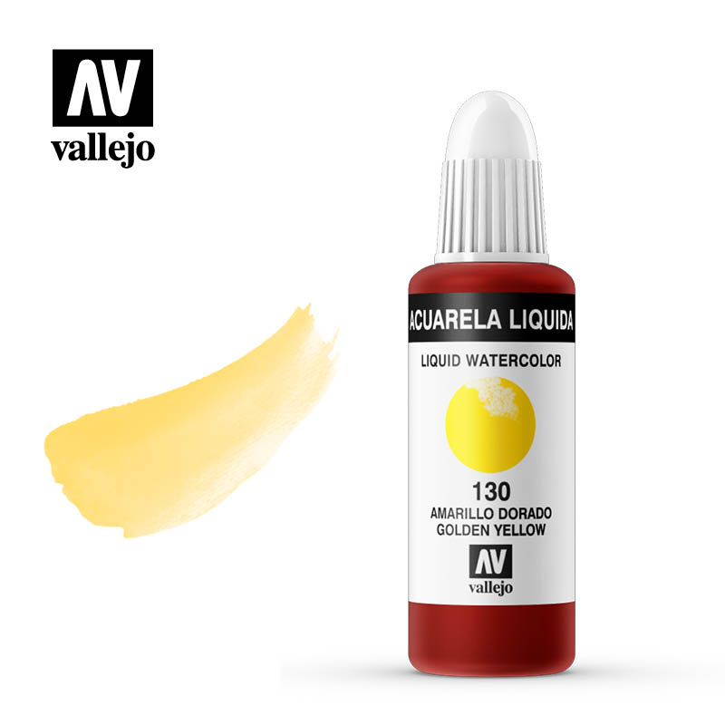 ACUARELA AMARILLO DORADO 130