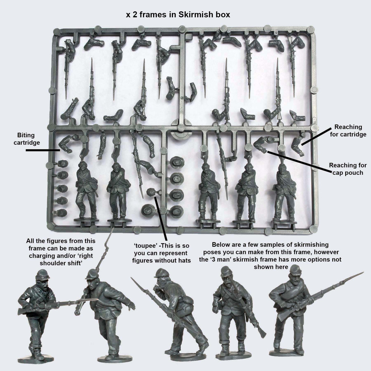 Perry Miniatures Abrigos de infantería en saco de la Unión de la Guerra Civil Americana 1861-1865 ACW120