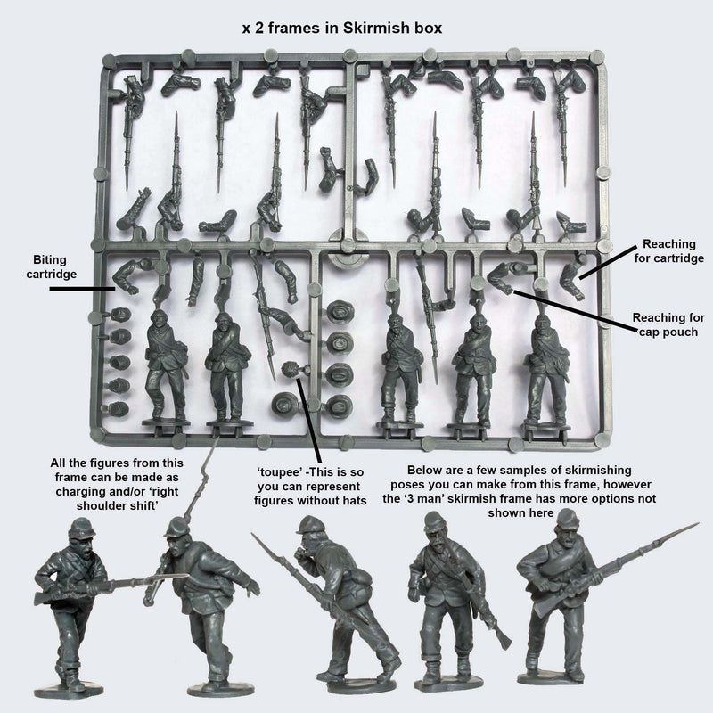 Perry Miniatures Manteaux d'infanterie de sac de l'Union de la guerre civile américaine 1861-1865 ACW120