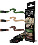 RCM108 AK Interactive Real Color Marker Set - Late German AFV Camo Colors