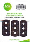 ASKT0003 Scale- Razor Saw Ultra & Extra Smooth (Asymetrical 70/43 teeth) 3 pcs