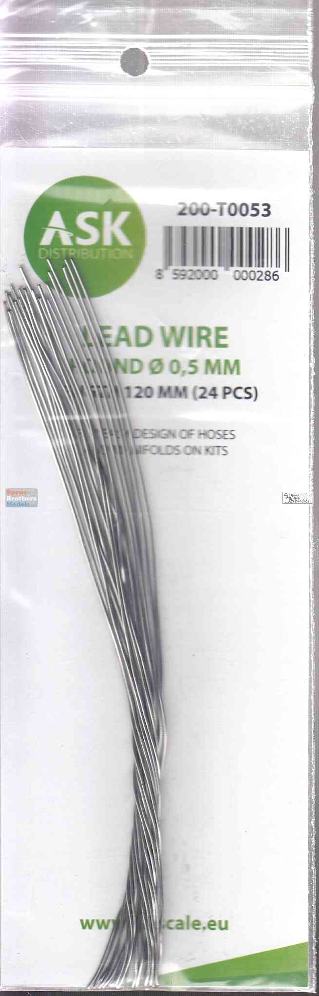 ASKT0053 Lead Wire 0.5mm x 120mm (24 pcs)