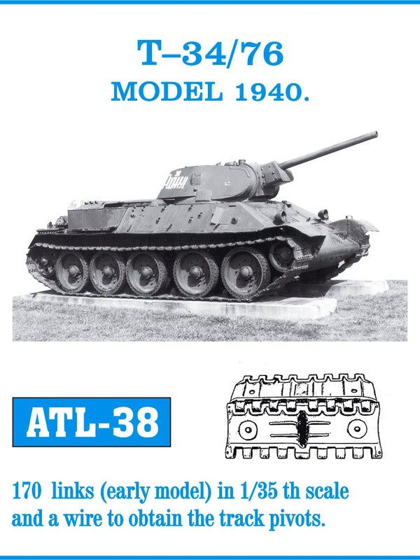 Friulmodel. ATL-038 T-34/76 MODEL 1940. Scale 1/35 