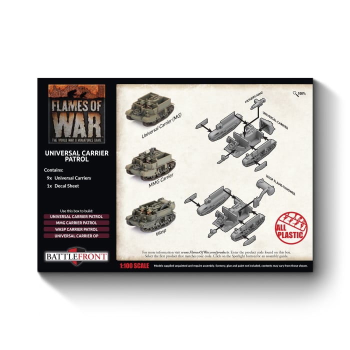BBX55 Universal Carrier Patrol (Plastic)(x9 Tanks Plastic)