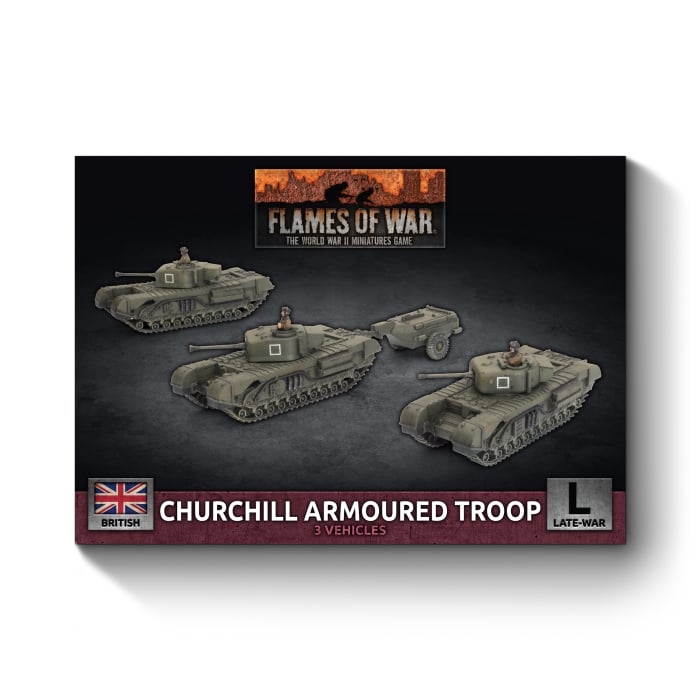 BBX56 Churchill Armoured Troop (Plastic)(x3 Tanks Plastic)