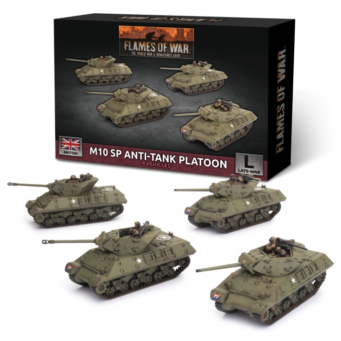 BBX62 M10 SP Anti-Tank Troop (Plastic)(x4 Tanks Plastic)