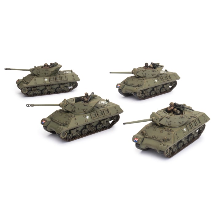 BBX62 M10 SP Anti-Tank Troop (Plastic)(x4 Tanks Plastic)