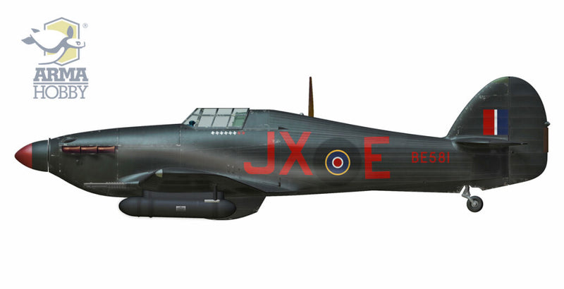 Passe-temps d'arme Hurricane Mk IIc | N° 40004 | 1:48