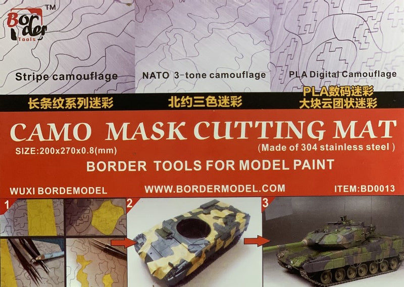 Border Model Camo Mask Cutting Mat (Modern Tanks)