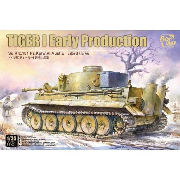 1/35 Border Model Tiger I Sd.Kfz.181 pièces Kpfw.VI Ausf. Kit de modèle en plastique E EARLY