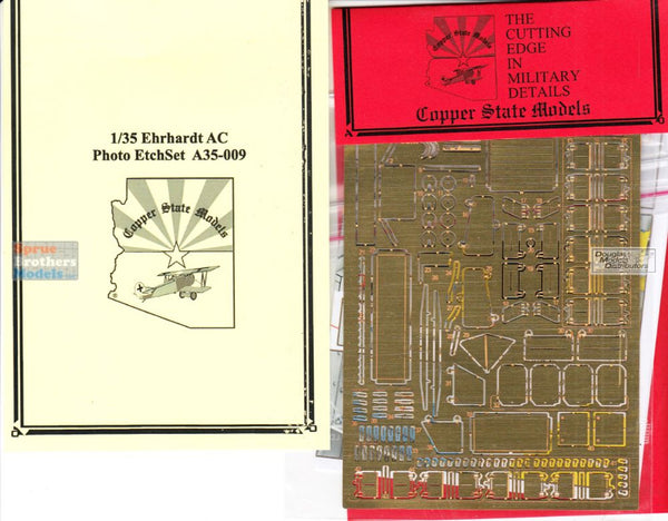 Copper State Models Ehrhardt Armored Car PhotoEtch Ensemble de détails (Kit CSM)