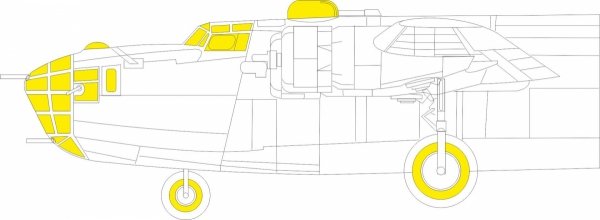 EDUEX1101 - 1/48 THE DIE - CUT FLEXIBLE MASK FOR SCALE PLASTIC KITS