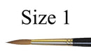 Da Vinci Watercolor series 10 Maestro Kolinsky Sable Brush Round, Short Handle, Size 1