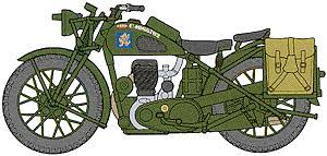Moto britannique BSA M20 avec police militaire Tamiya | N° 35316 | 1:35