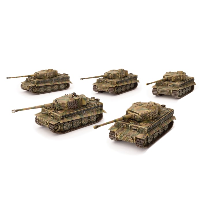 GBX140 Tiger Heavy Tank Platoon (Late War x5 Tanks Plastic)