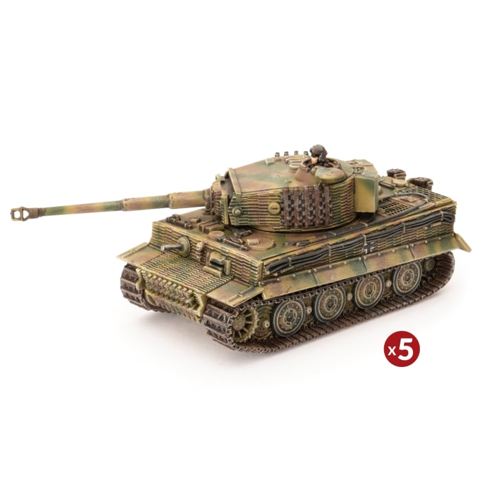 GBX140 Tiger Heavy Tank Platoon (Late War x5 Tanks Plastic)