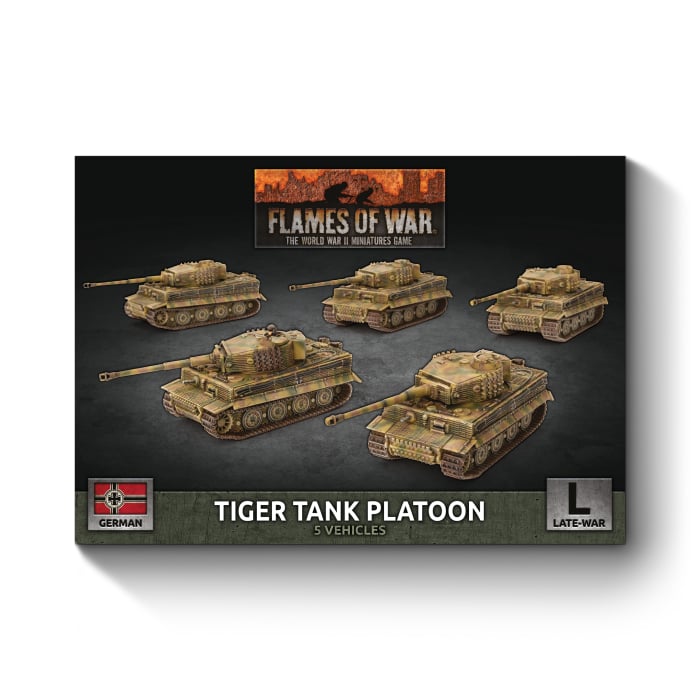 GBX140 Tiger Heavy Tank Platoon (Late War x5 Tanks Plastic)