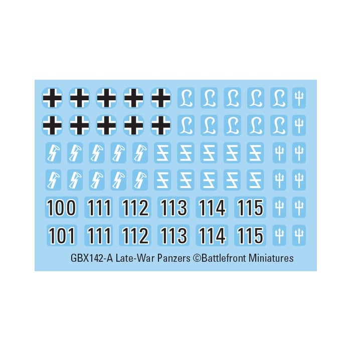 GBX142 Panzer IV Tank Platoon (Late War x5 Tanks Plastic)