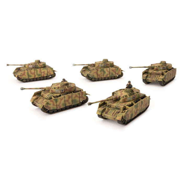 GBX142 Panzer IV Tank Platoon (Late War x5 Tanks Plastic)