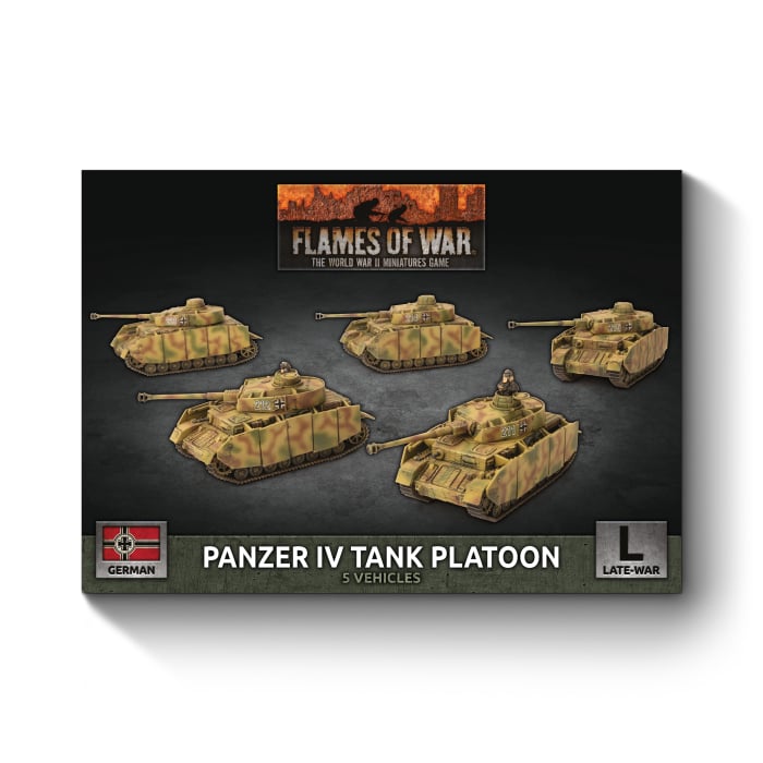 GBX142 Panzer IV Tank Platoon (Late War x5 Tanks Plastic)