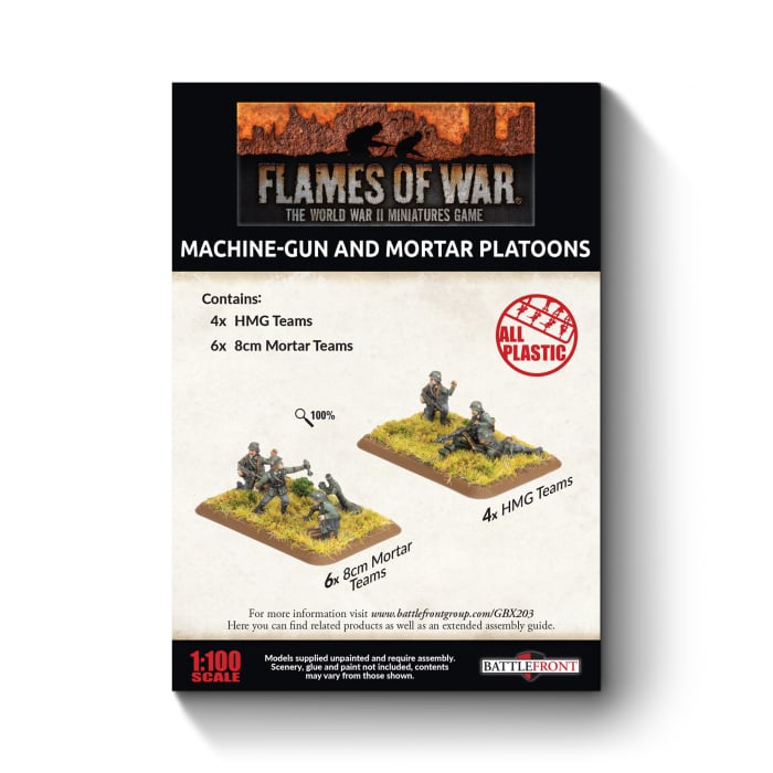 GBX203 HMG and Mortar Platoons (Early, Plastic)