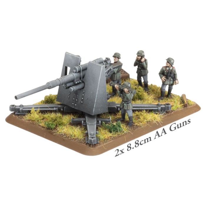 GBX206 8.8cm Heavy AA Platoon (Early) (x2 guns Plastic)