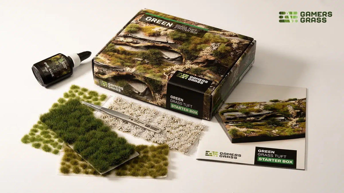 GGSB-G Grass Tuft Starter Box - Green