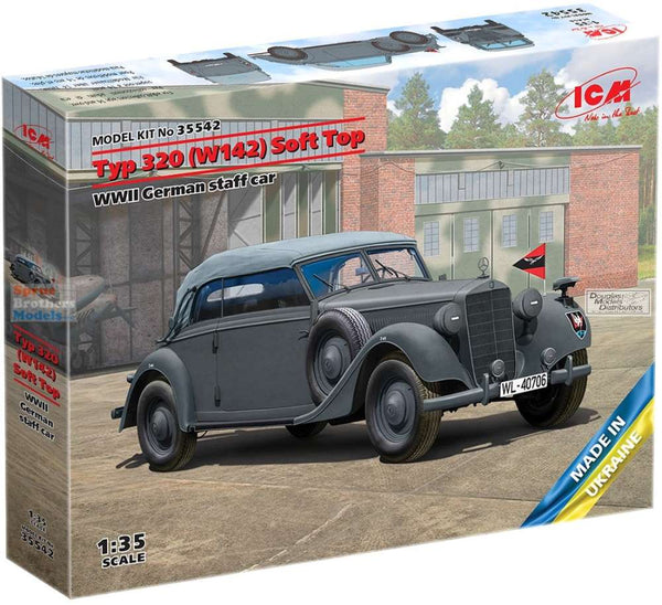 ICM35542 1:35 ICM Typ 320 (W142) Soft Top WW2 German Staff Car