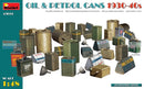 MiniArt 1:48 Oil & Petrol Cans 1930-40s (49006)