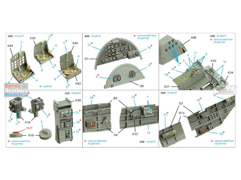 QTSQD35127 1:35 Quinta Studio Interior 3D Decal - B5N2 Kate (BDM kit)